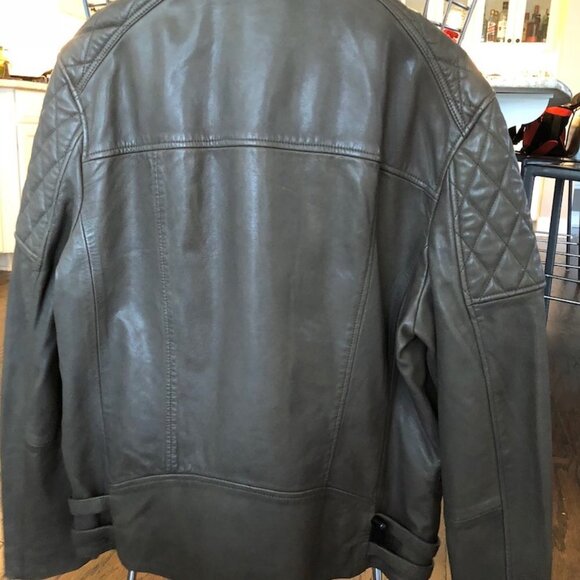 ALLSAINTS Men's YUKU leather biker jacket, Small - Picture 8 of 14